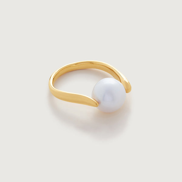 Nura Round Pearl Ring