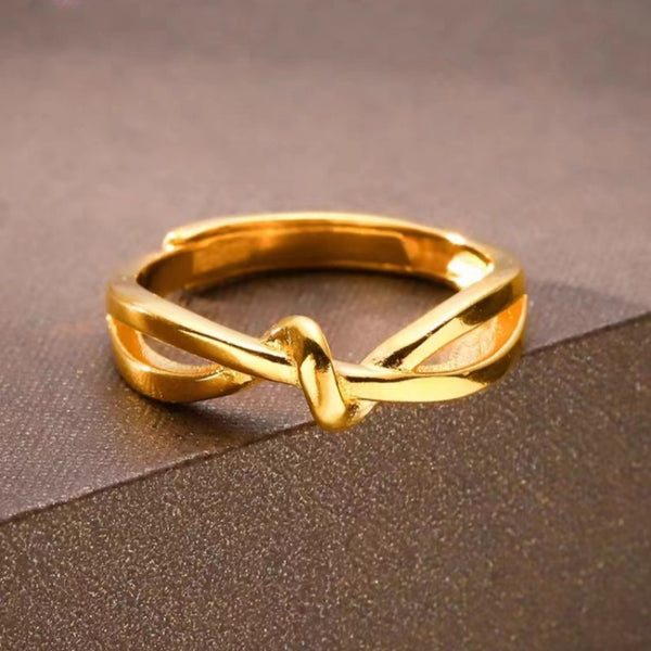 ORIGINAL GOLD TIE NODULE RING