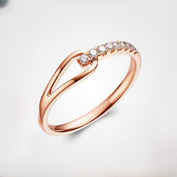 ORIGINAL 18K GOLD STRAIGHT ARM DRILL RING