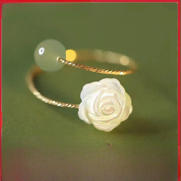 ORIGINAL ROSE HOTAN JADE RING