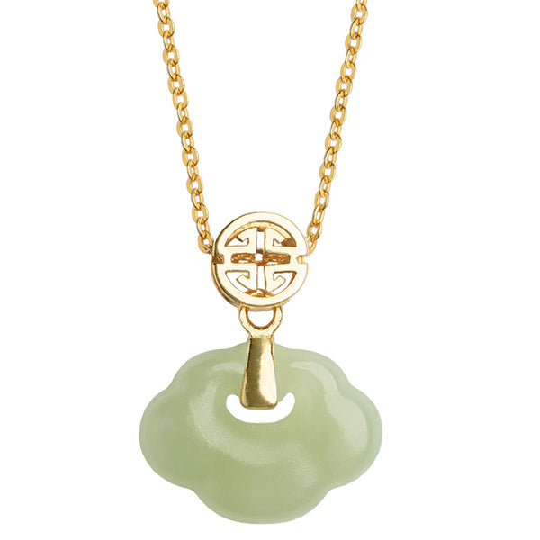 ORIGINAL HOTAN JADE SAFETY LOCK  NECKLACE