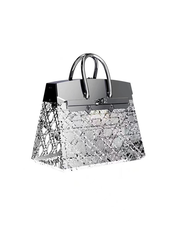 KISALL Handmade CRYSTAL HANDBAG Portable Mobile Table Lamp