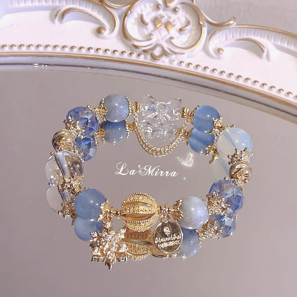 KISALL Fairy tale Sea Blue Royal Blue White Crystal Bracelet