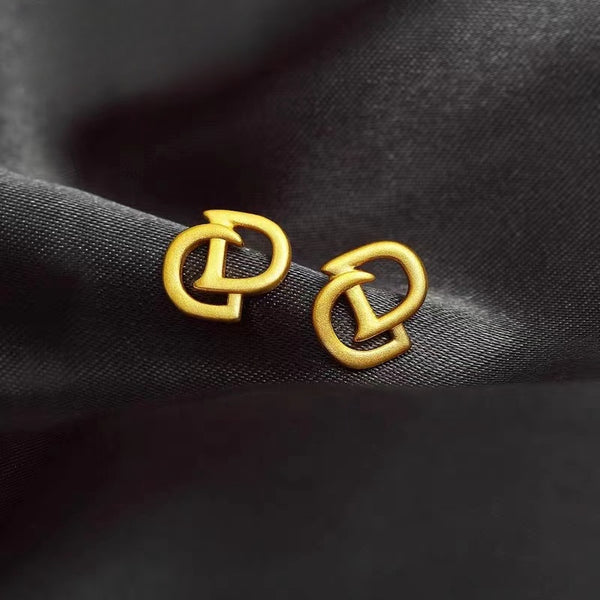 ORIGINAL GOLD LETTER EARRINGS